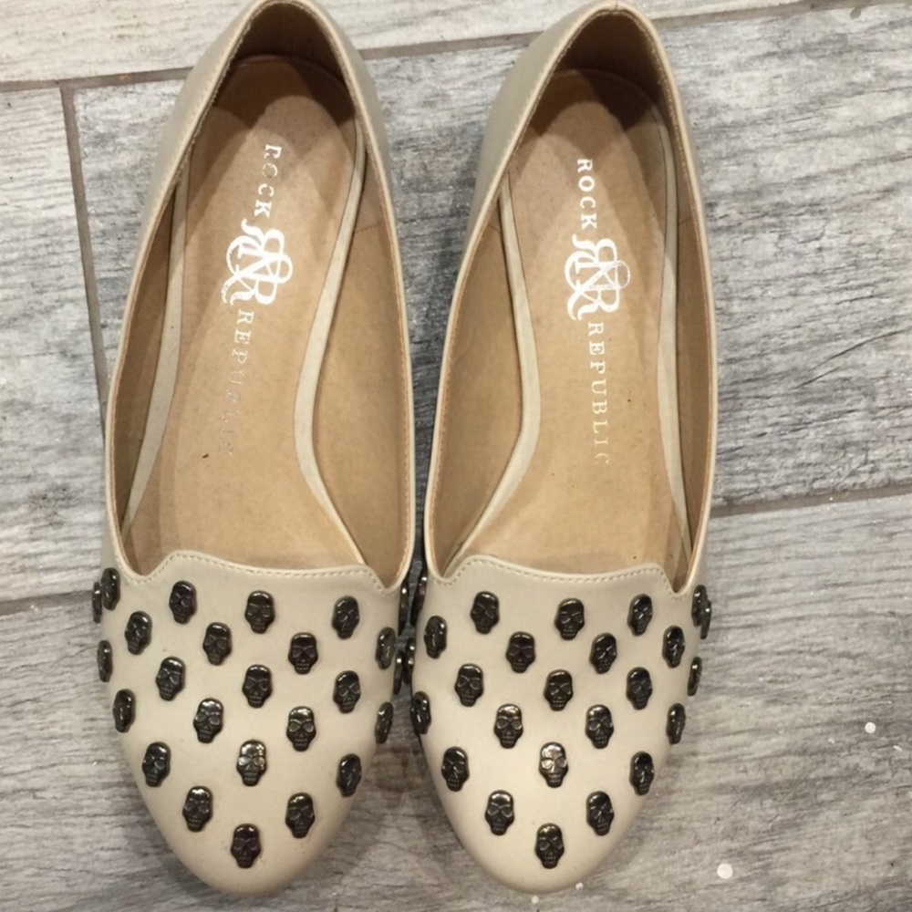 Rock & Republic Skull flats